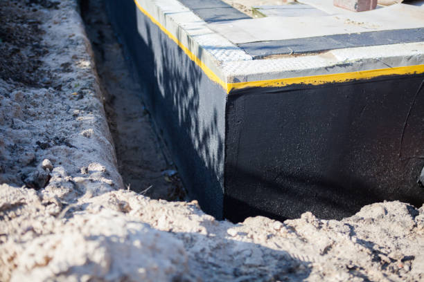 Residential Interior Drainage System installation at a Berkeley, IL home by SJ Waterproofing Pros
